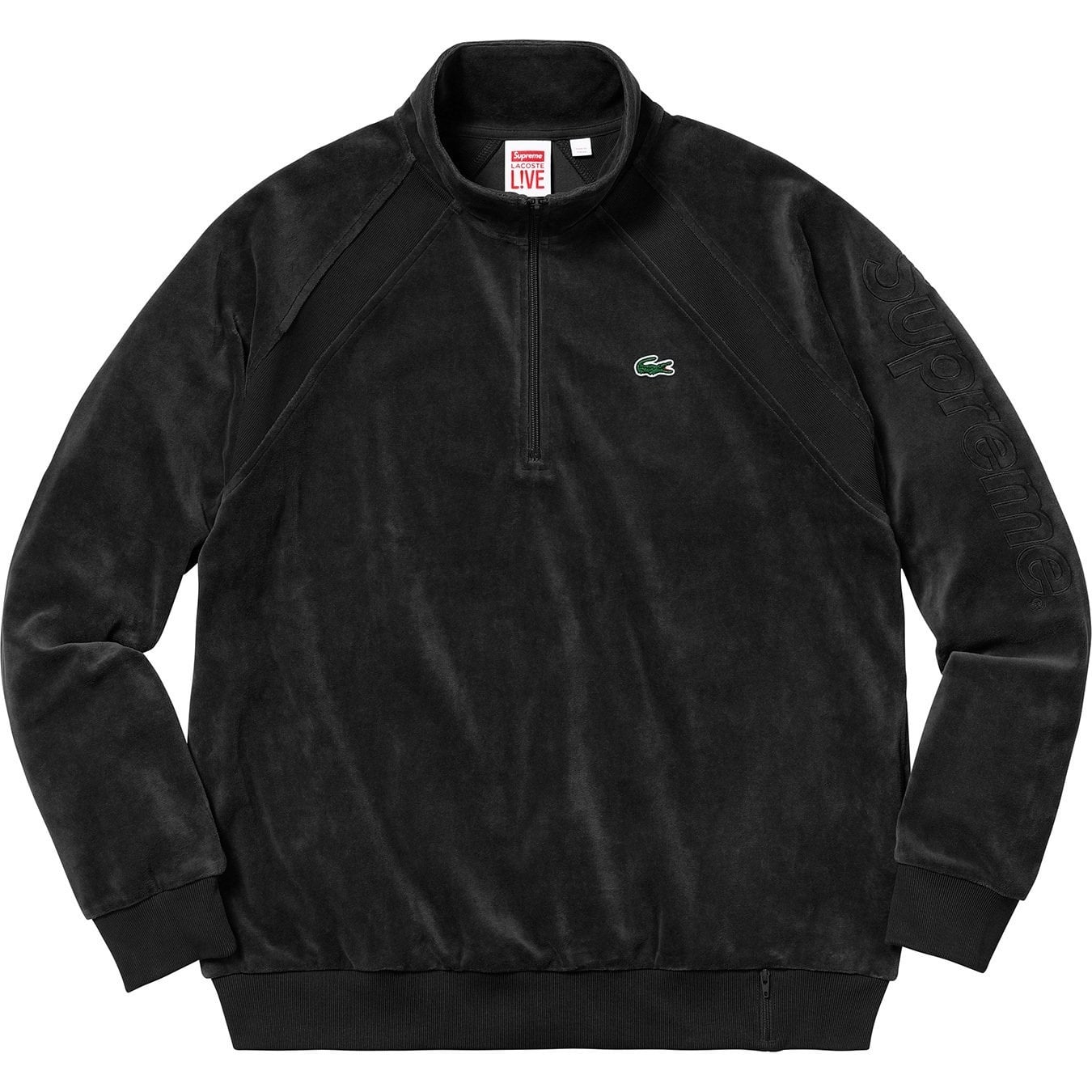 Supreme®/LACOSTE Velour Half-Zip Track Top view 6